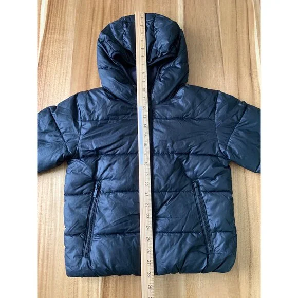 All In Motion Boys Black Mid-Weight Puffer Jacket With Pockets Size Medium - Picture 12 of 12